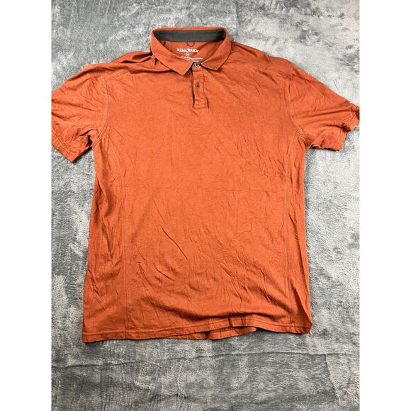 KÜHL Touch Polo Shirt Men’s XXXL Rust Orange Performance Short Sleeve Excellent - Picture 1 of 9